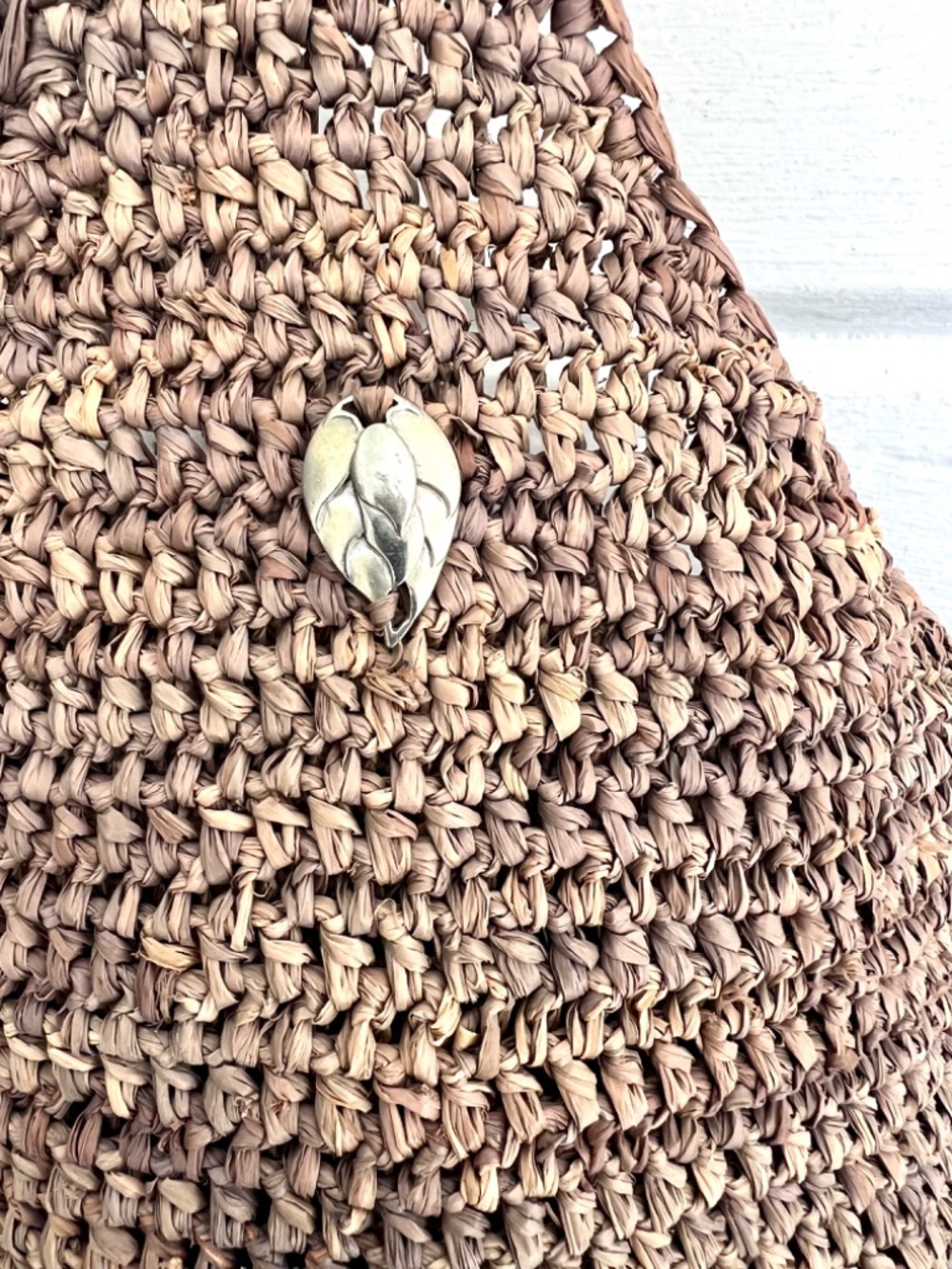 HELEN KAMINSKI Carillo Raffia Tote in Taupe Made In Madagascar - Picture 2 of 9